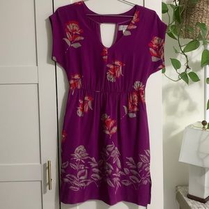 Anthropologie silk dress. Beautiful color. EUC.
